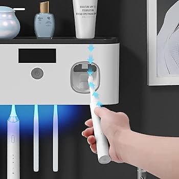 Nova Home™ Toothbrush Holder and  Sanitizer