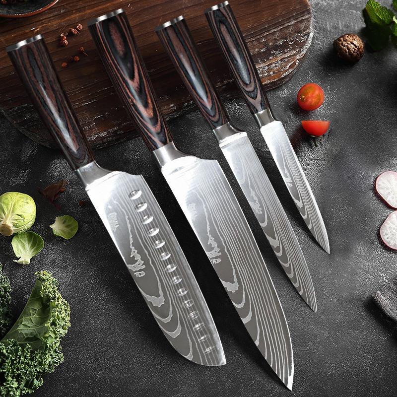 Nova Home Kitchen™  Professional Damascus Chef's Knives Set
