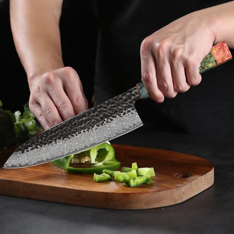 NOVA HOME KITCHEN™  Japanese Damascus Kitchen Knife