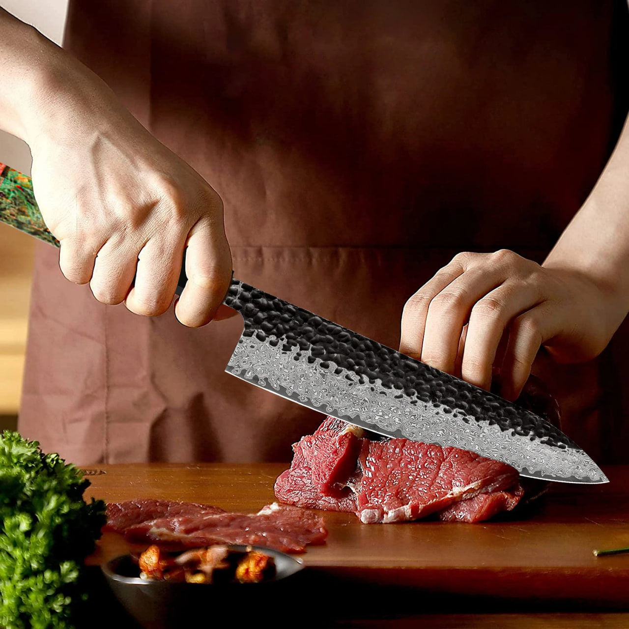 NOVA HOME KITCHEN™  Japanese Damascus Kitchen Knife